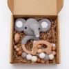 1set Baby Rattle Wooden Crochet Elephant Bells Music Teething Bracelet Pacifier Dummy Clips Gym Play Rodent Baby Products Toy 1 1set Baby Rattle Wooden Crochet Elephant Bells Music Teething Bracelet Pacifier Dummy Clips Gym Play Rodent Baby Products Toy 1